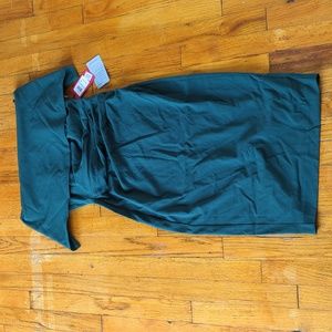 Vince camuto green off the shoulder dress